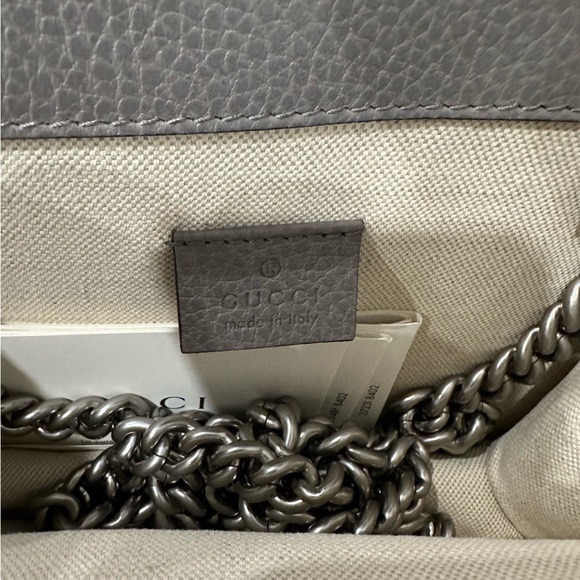 Gucci Grey Leather Mini Dionysus Bag - Picture 9 of 16